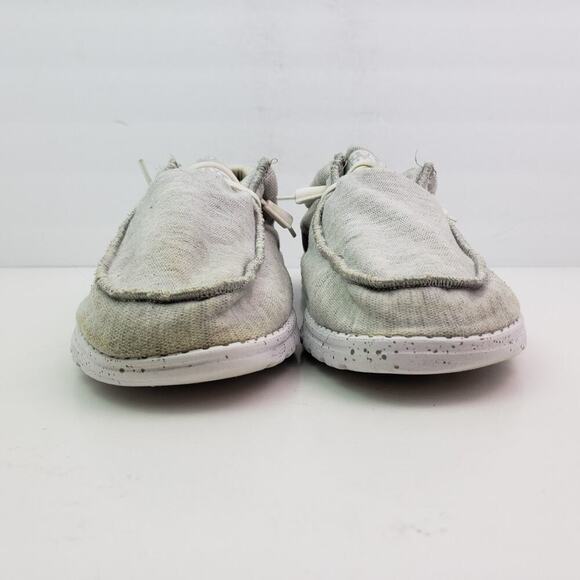 Hey Dude Wally Stitch Mens Size 13 Optic White Slip On Casual Loafer Shoes main image 6